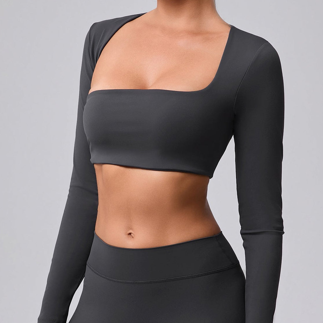Langärmlige Fitnesskleidung für Damen