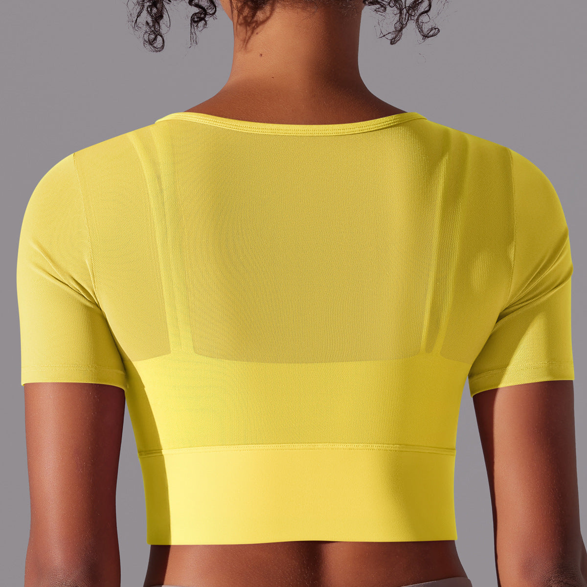 Lavi Gym Tops – Short Sleeves Yellow