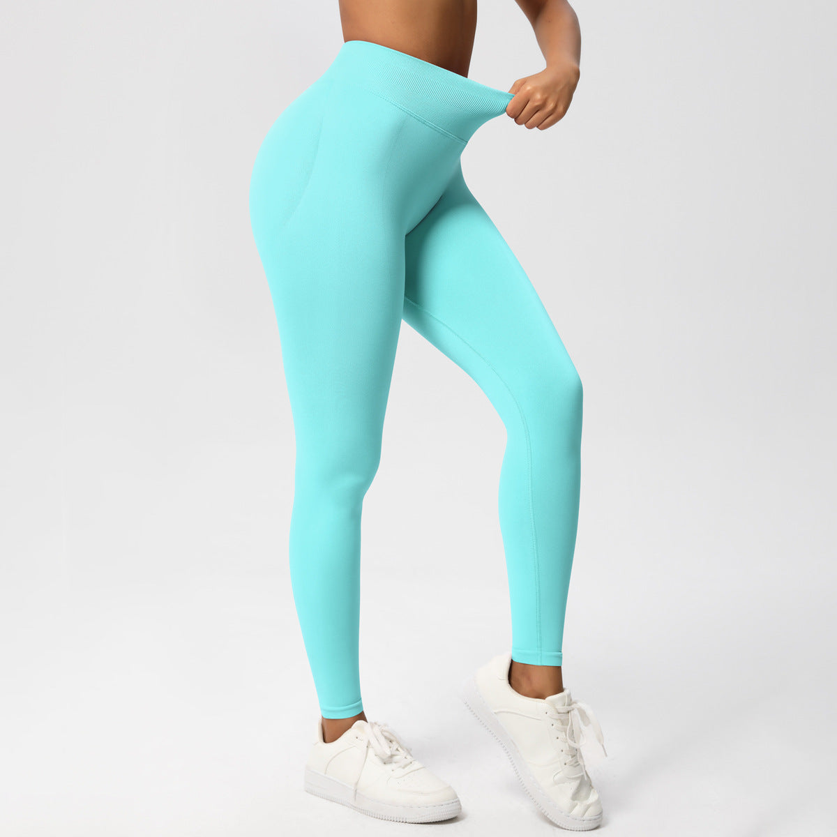 Leggings LORY Collection by Lavi Gym with push-up effect Light blue