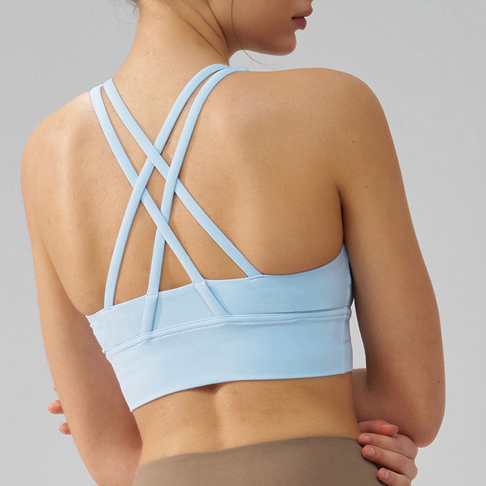 Lavi Gym Run Bra Collection - With Bust Support and Removable Inserts Cirrus Blue (New Color)