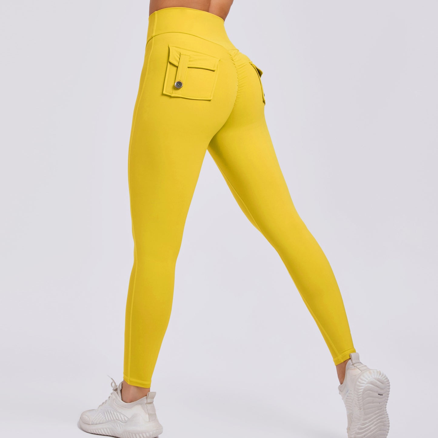 Lavi Collection -Smooth Leggings with pockets Sun Yellow