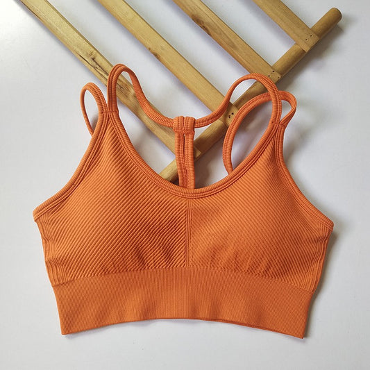 Lavi Gym Sports Bra Active Collection - Orange, with Shock-Absorbing Effect