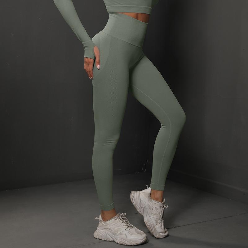 Lavi Gym DPU Leggings Kollektion – Grau, Hoher V-förmiger Bund über dem Gesäß