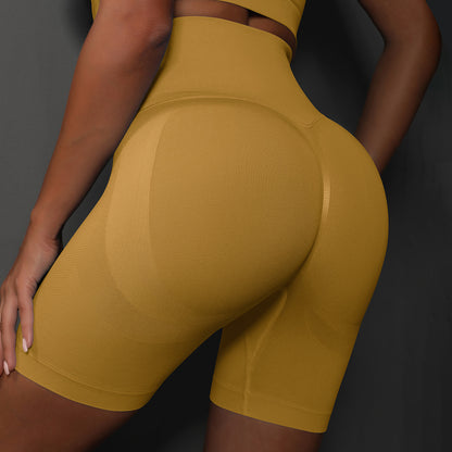 Lavi DPU Shorts Collection – Yellow, High V-Shaped Waistband Above the Buttocks