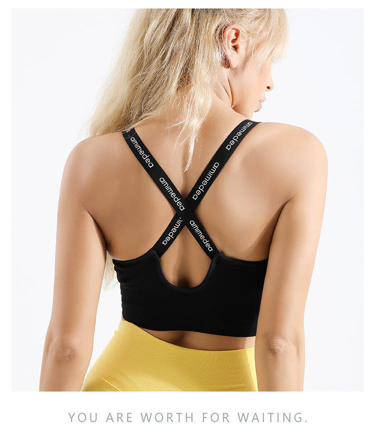 Lavi Collection Bra - Supportive & Stylish Sports Bra with Crossed Back Straps