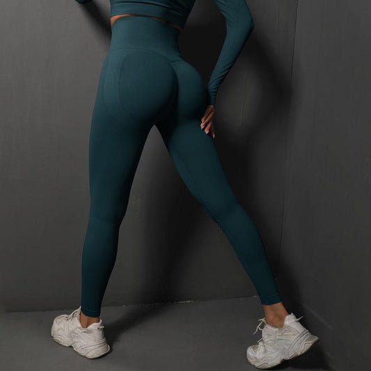 Lavi Gym DPU Leggings Collection – Blue Ink, High V-Shaped Waistband Above the Buttocks