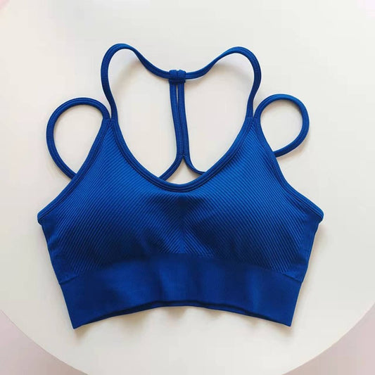 Lavi Gym Sports Bra Active Collection - Blue, with Shock-Absorbing Effect