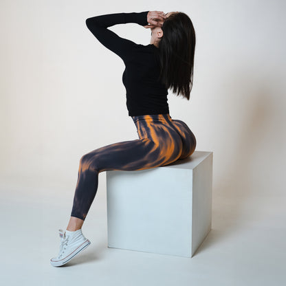 Lavi Flame Leggings Collection – Brown, High Shaper Belt, and Modeling Strip