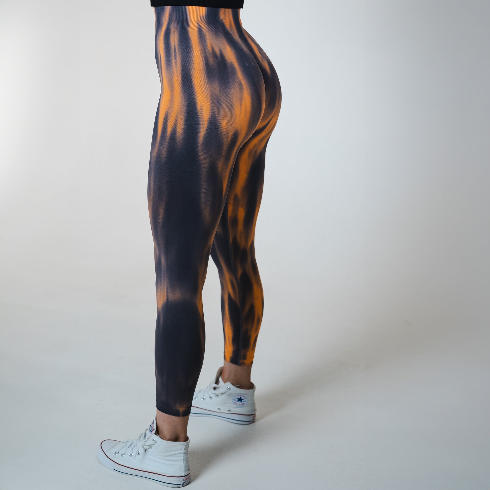 Lavi Flame Leggings Collection – High Shaper Belt, and Modeling Strip Brown