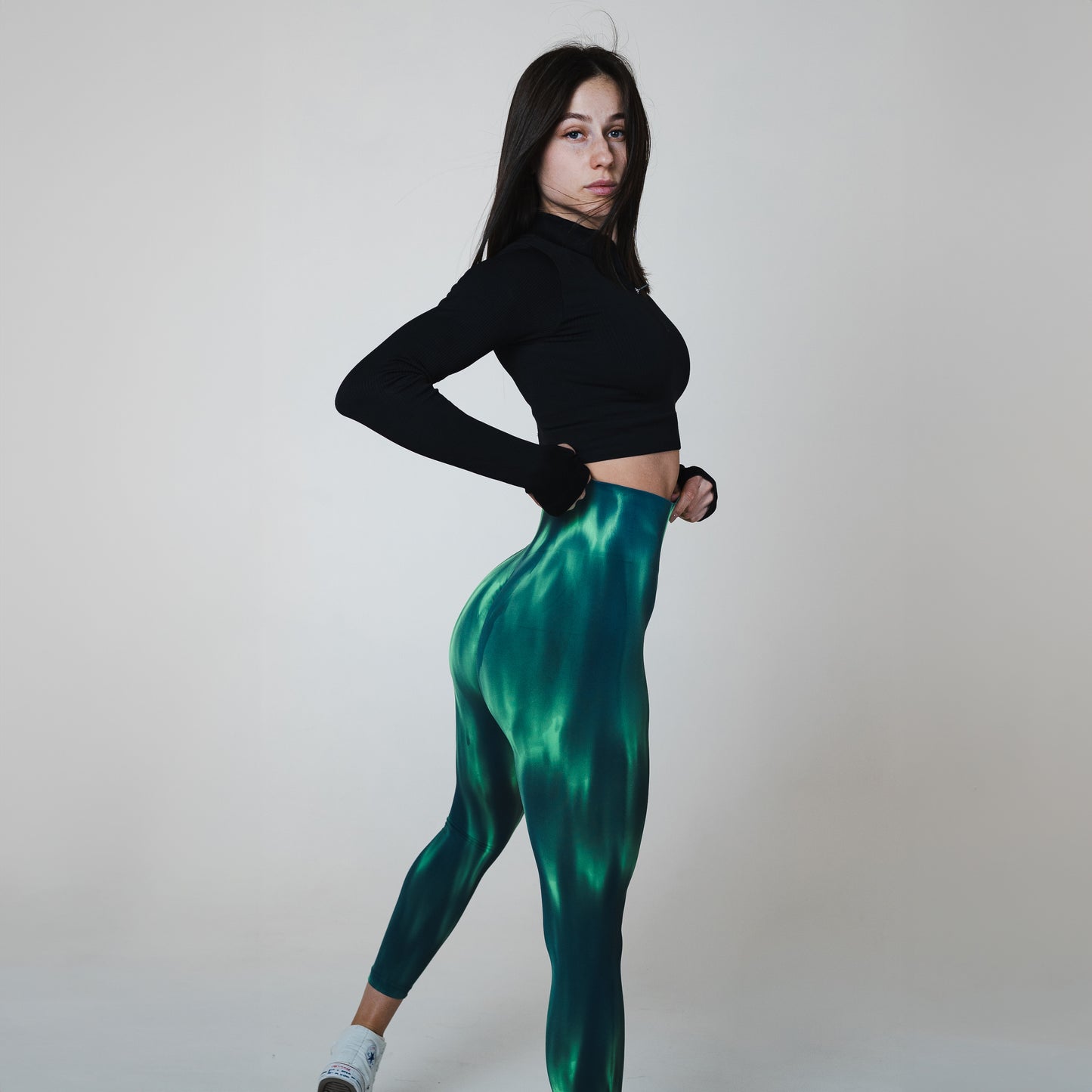 Lavi Flame Leggings Collection – Green, High Shaper Belt, and Modeling Strip