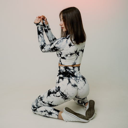 Set Marble D with push-up effect White