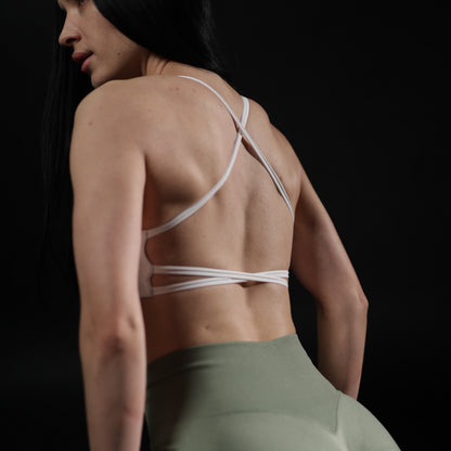 Lavi Gym Sports Bra Elegance Collection White