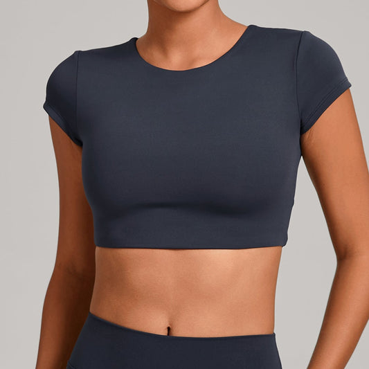 Lavi Gym Tops – Short Sleeves Black
