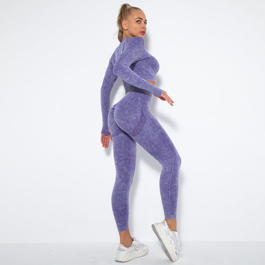 Langarm- und Leggins-Set aus der Lavi-Kollektion Aqua