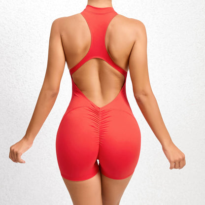 Schicker Shorts-Catsuit (Rot)