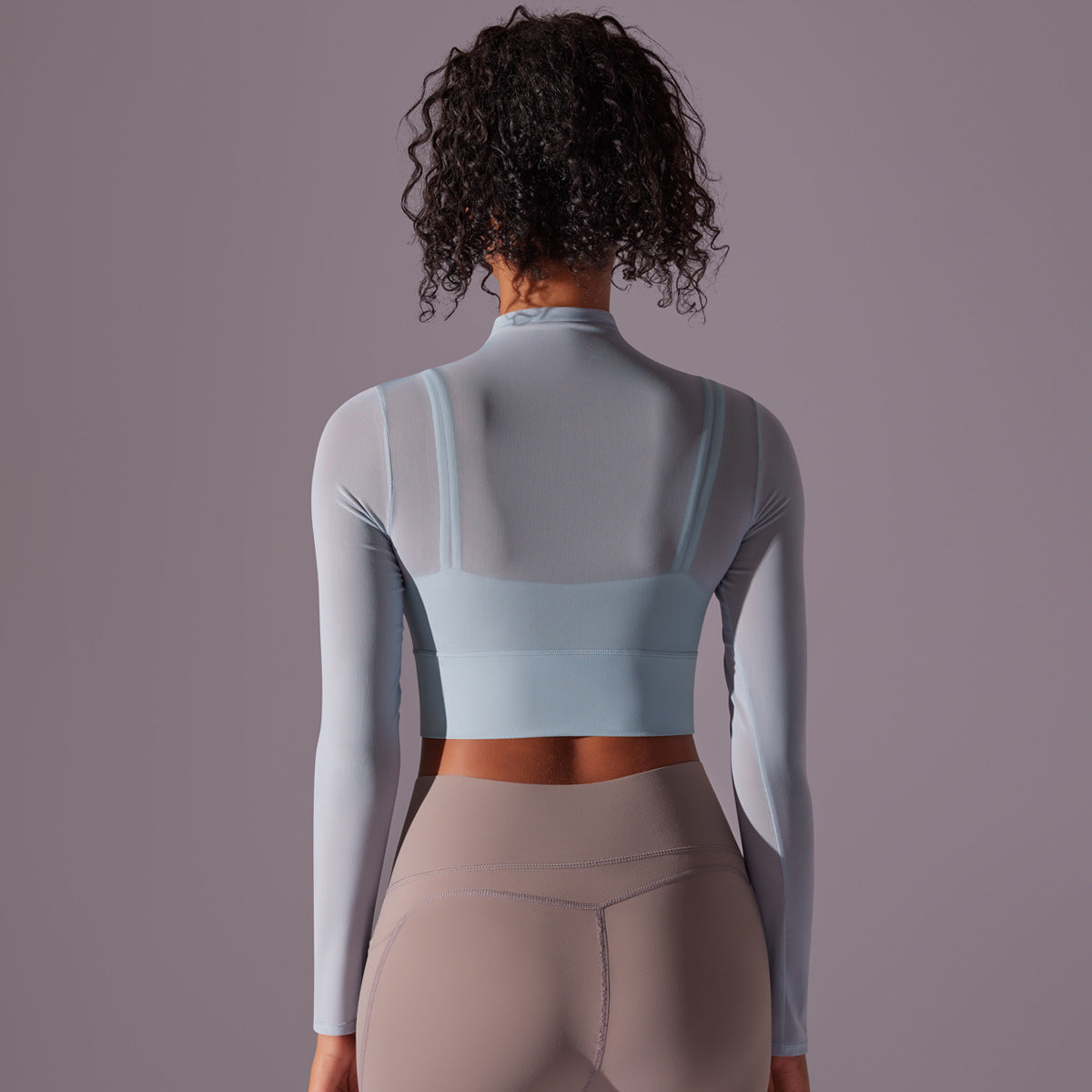 Langärmlige Fitnesskleidung für Damen