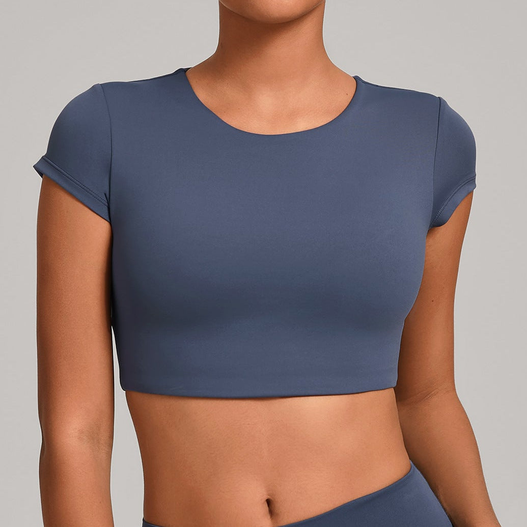 Lavi Gym Tops – Short Sleeves Navy