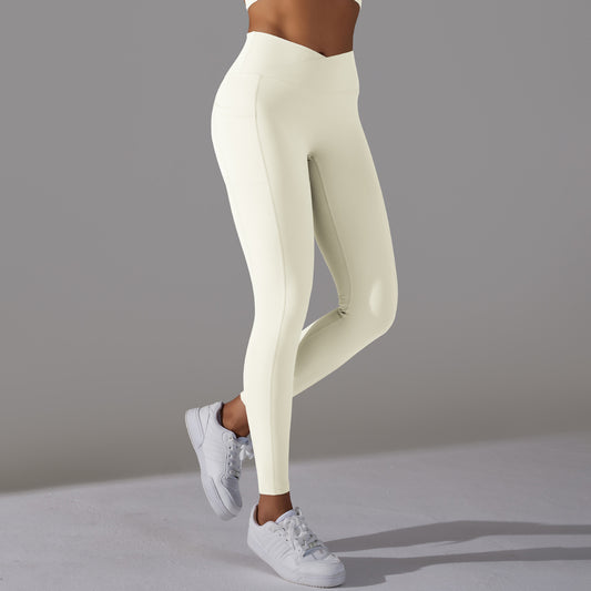 Lavi Collection – Glatte Leggings mit Taschen