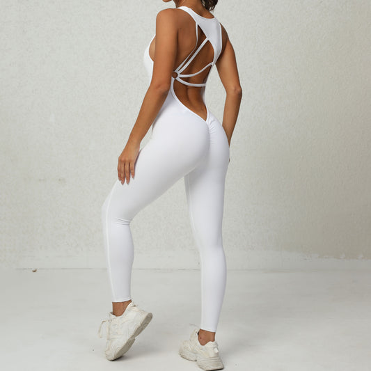 Jumpsuit with an open back with a push-up effect from the Lavi Gym VICTORIA collection. (Copy)