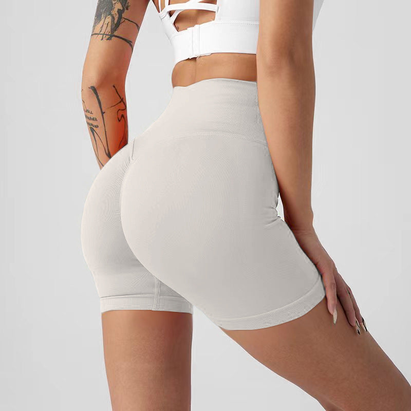 Lavi Gym Harmony Collection – Moon Light Smooth Shorts with High V-Shaped Waistband Above the Glutes