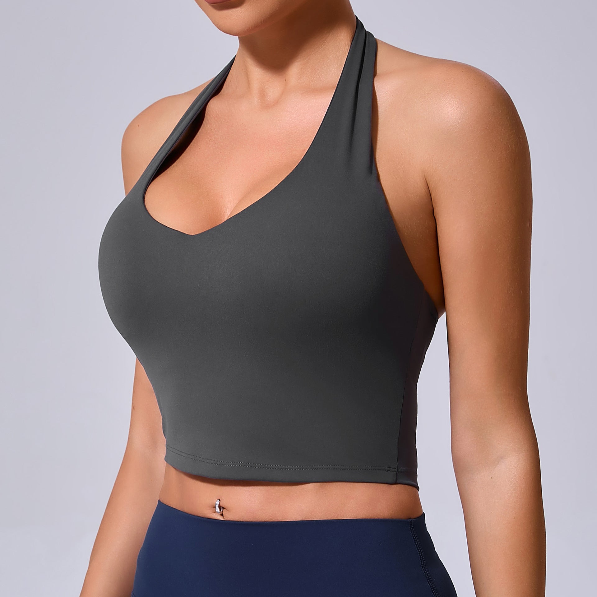 Lavi Gym Sports Bra Fitness Collection - with Shock-Absorbing Effect Carbon grey