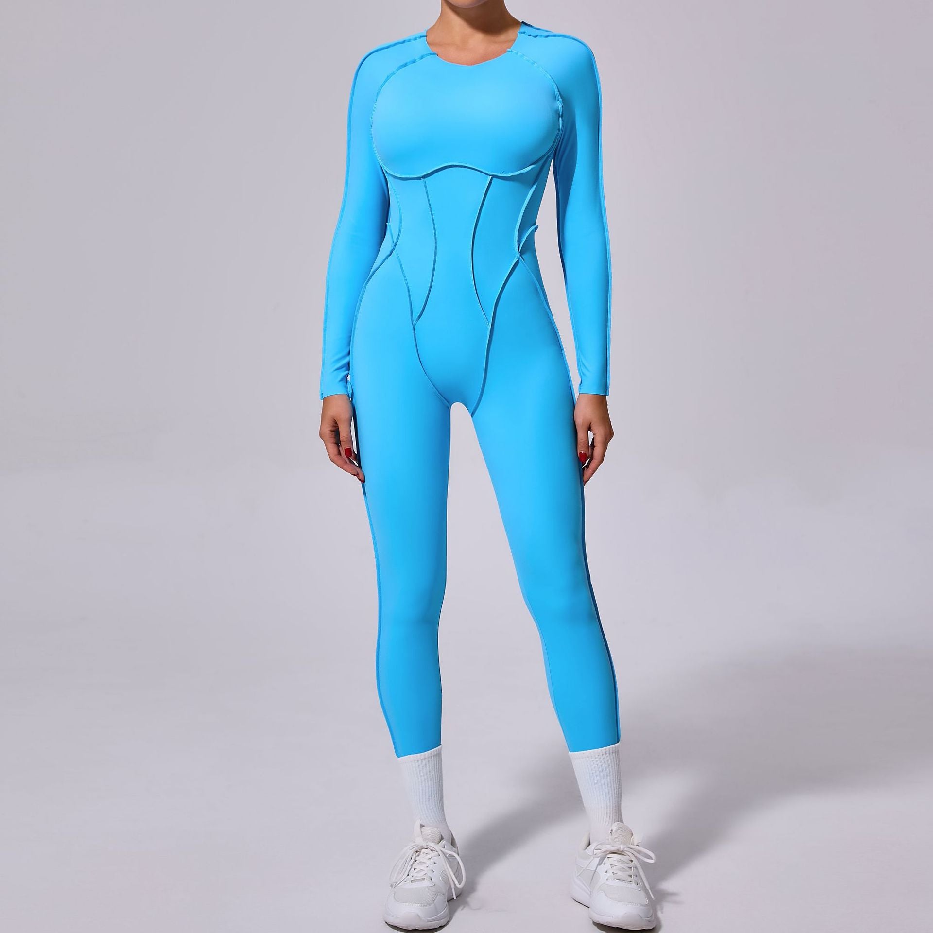 Jumpsuit with push-up effect Premium Collection by Lavi Gym Blue