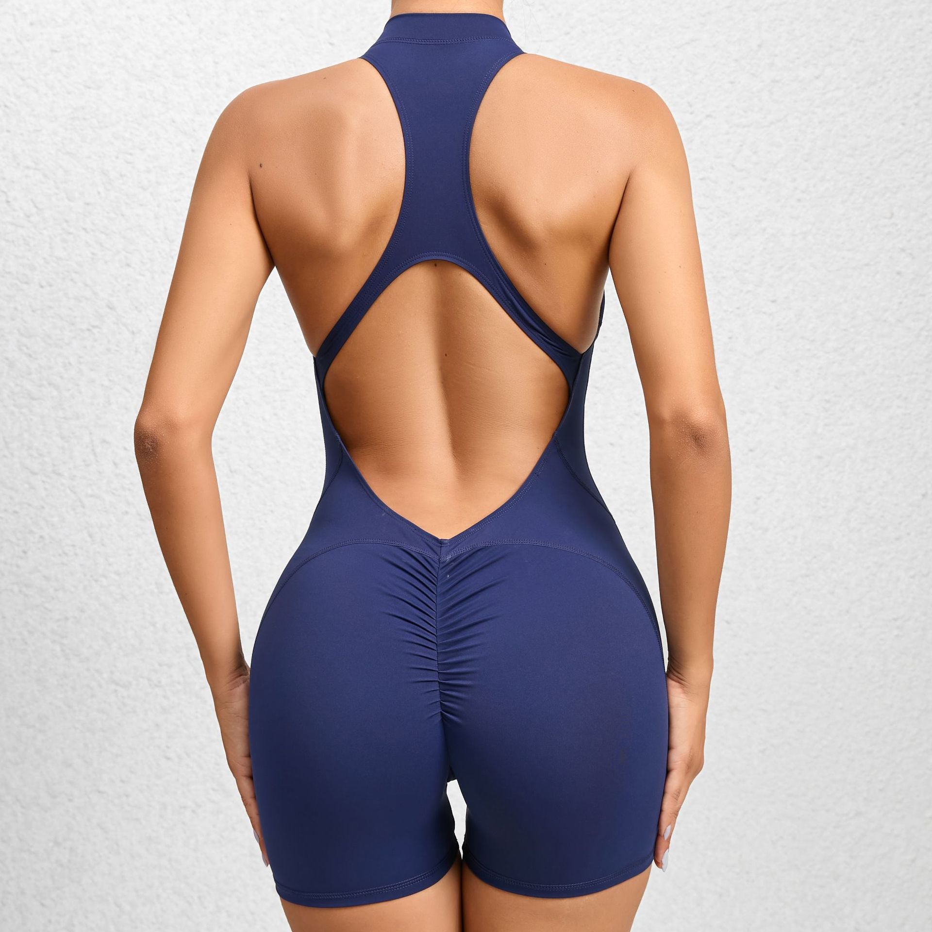 Jumpsuit with an open back with a push-up effect from the Lavi Passion collection. Navy