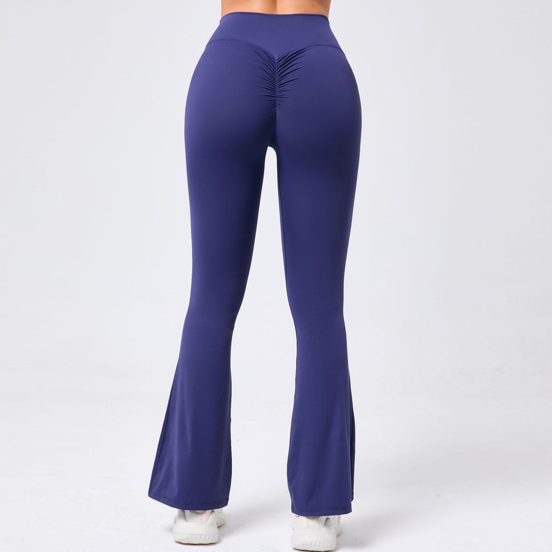 Lavi Collection -Smooth Flared Leggings Navy