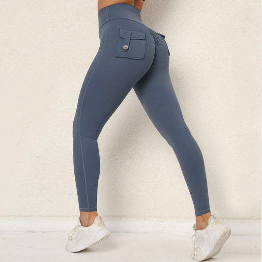 Lavi Collection -Smooth Leggings with pockets Code Blue