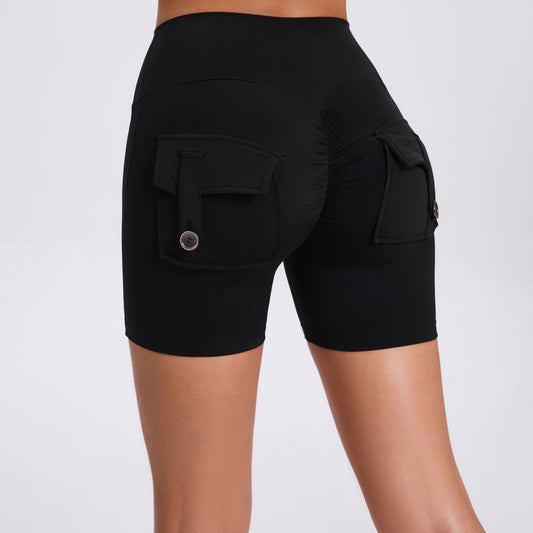 Lavi Collection -Smooth Shorts with pockets Black