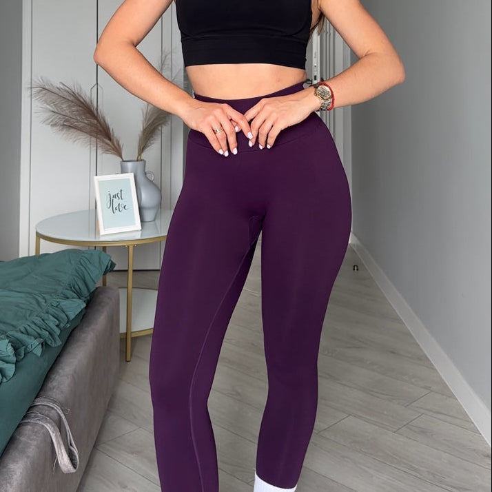 Lavi Gym Women's Sports Leggings- Harmony Collection Dark purple